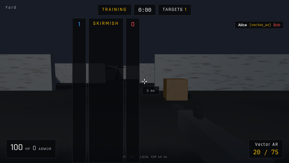 Server-validated kill in a live match